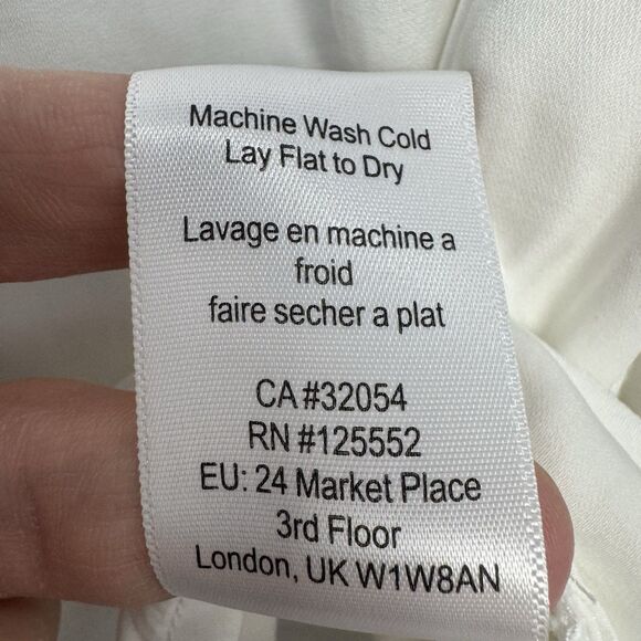 Anthropologie Tunic Womens Small Dolan Miramar Ruffle White Peasant Boho Cottage - Picture 7 of 7